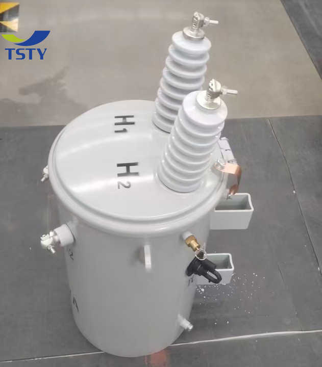 Single Phase Pole Mounted Transformer Oil-Filled Distribution Power System 50Hz/60Hz Toroidal Coil TSTY