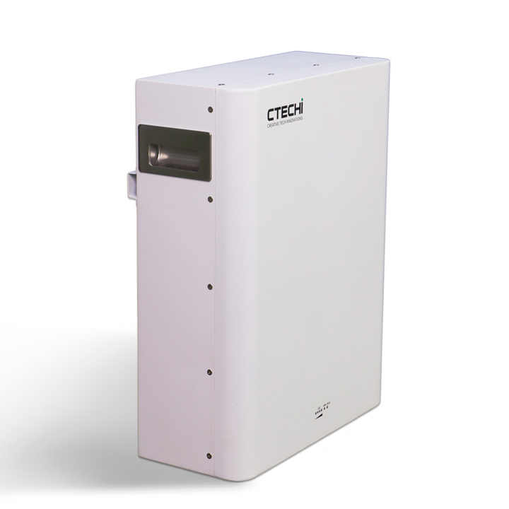 48V 50Ah 51.2V 100Ah 200Ah 2.5kWh 5kWh 10kWh Power LiFePO4 Wall-Mounted Solar Lithium Battery for Home Energy Storage System CTECHi