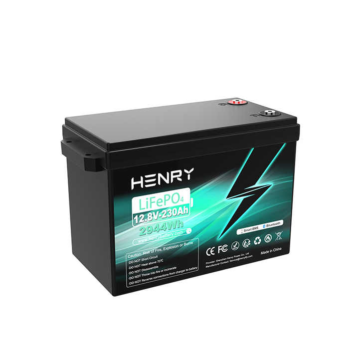 12V 230Ah LiFePO4 Deep Cycle Battery for Solar Energy Storage Systems HENRY