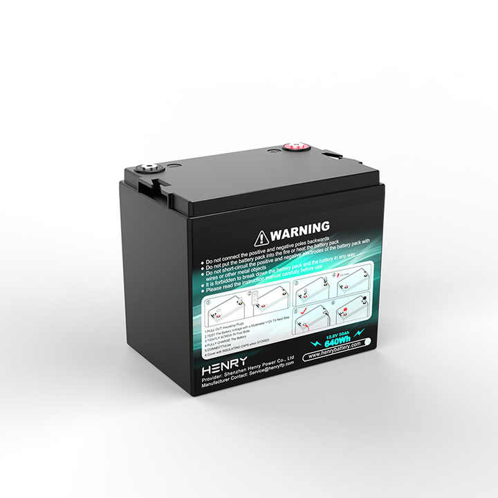 12V 12.8V 50Ah 100Ah 200Ah Solar Rechargeable LiFePO4 Battery Pack for Energy Storage Systems and Electric Vehicles HENRY