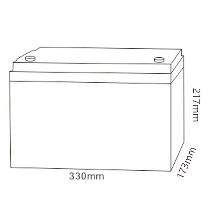 12V 100Ah AGM Sealed Lead Acid Battery Long Life for Solar Power Systems Backup Truck Boat Applications MHB