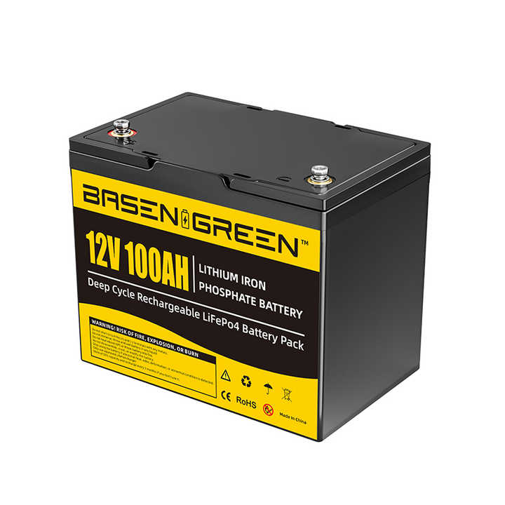 LiFePO4 Deep Cycle Battery 12V 100Ah Long Cycle Life Solar Energy Storage System BASEN