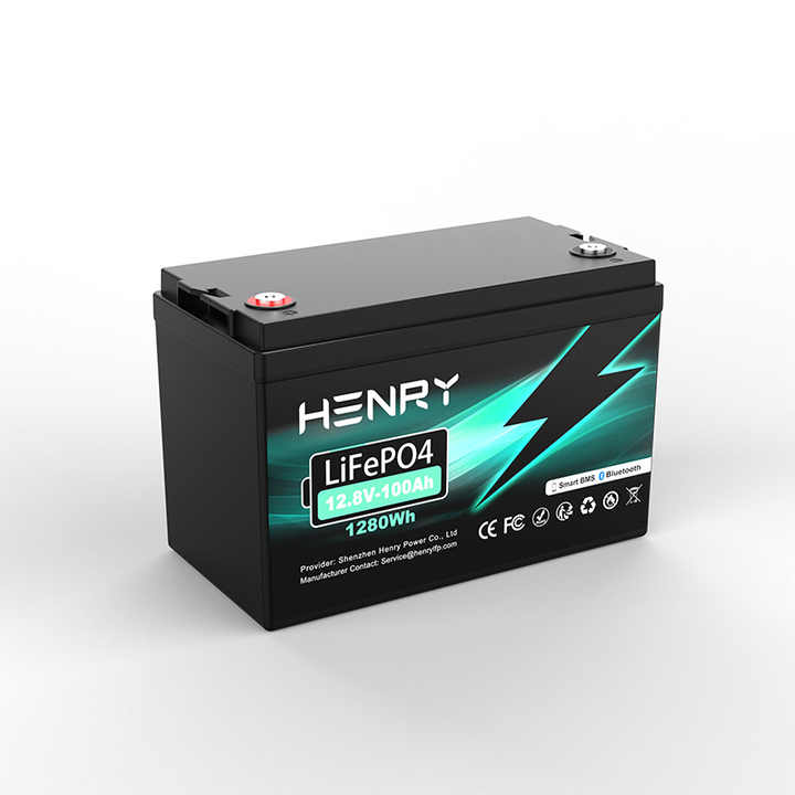 12V 12.8V Lithium Battery Pack 100Ah 200Ah 50Ah LiFePO4 Solar Energy Storage System for Off-Grid Power Supply HENRY