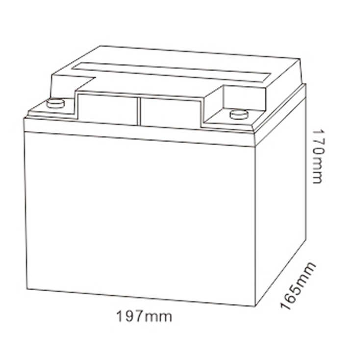 12V 45Ah Sealed AGM Deep Cycle Battery for Solar Energy Storage MHB