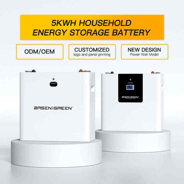 LiFePO4 Battery Pack 48V 100Ah Wall-Mounted Solar Energy Storage System BASEN