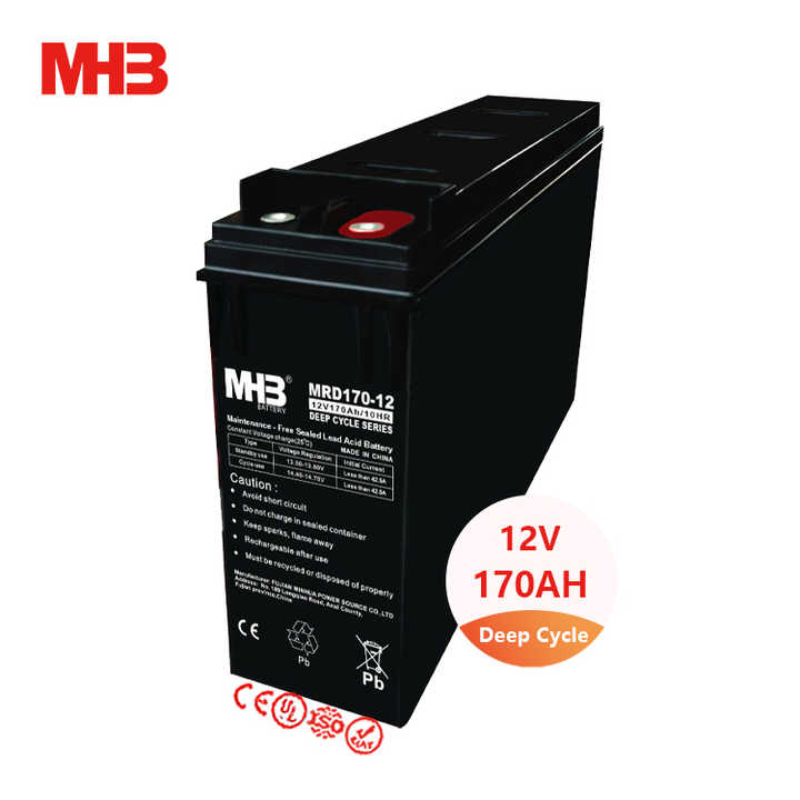 Lead Acid Battery 12V 170Ah Deep Cycle Sealed AGM for Solar Energy Storage MHB