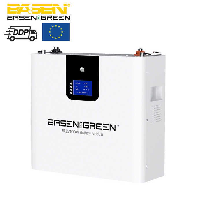 LiFePO4 Battery Pack 48V 100Ah Wall-Mounted Solar Energy Storage System BASEN