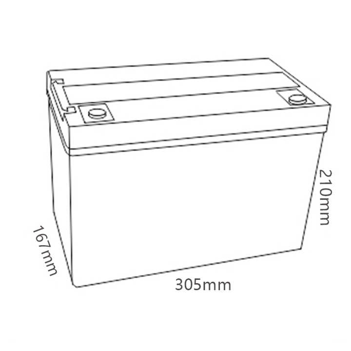 12V 100Ah Deep Cycle Sealed AGM Battery for Energy Storage Systems MHB