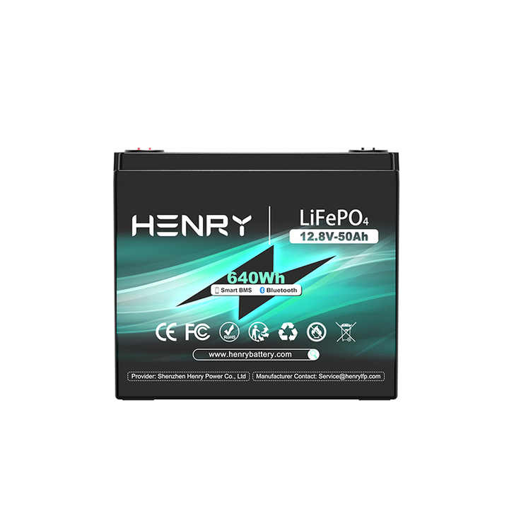 Smart Solar Battery 12V 12.8V 24V 50Ah 100Ah for Home Energy Storage Systems LiFePO4 Lithium Ion Battery Pack HENRY