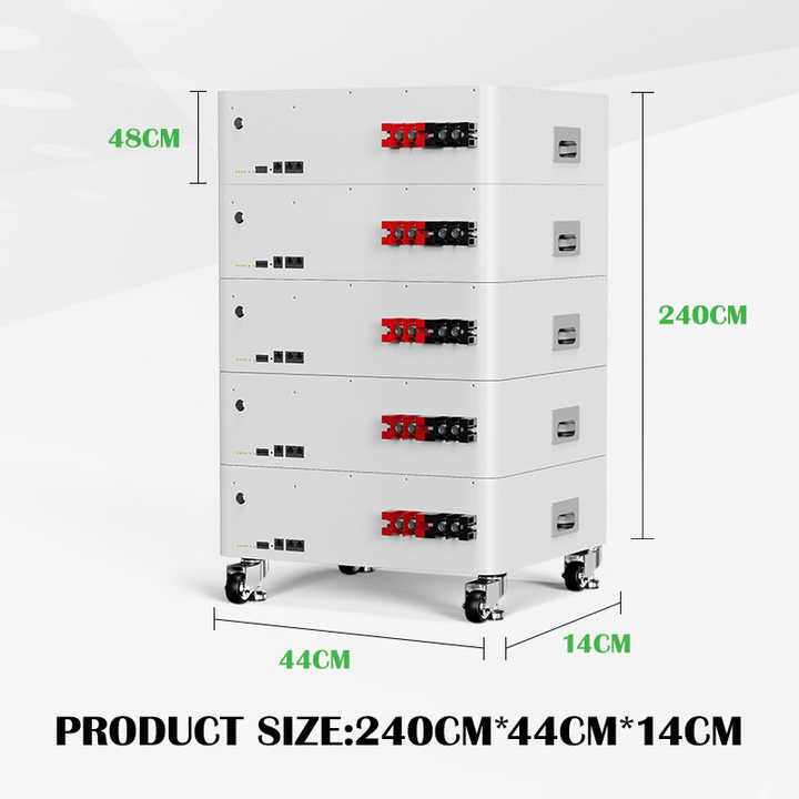 Stackable 5kWh 10kWh LiFePO4 Battery 5000 Cycles 48V 51.2V Home Energy Storage System for Off-grid and Hybrid Power Supply CTECHi