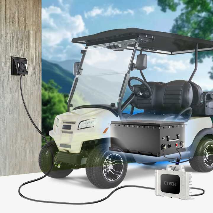 24V 36V 48V 51.2V AGV Battery 100Ah High-Capacity LiFePO4 Power System for Golf Carts and Heavy-Duty Electric Vehicles CTECHi