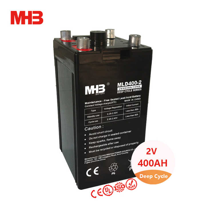 MHB MLD400-2 UPS System VRLA Storage 2 Volt 400Ah Solar Lead Acid Deep Cycle Battery for Energy Storage Systems and Solar Power Applications