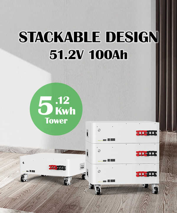 Stackable 5kWh 10kWh LiFePO4 Battery 5000 Cycles 48V 51.2V Home Energy Storage System for Off-grid and Hybrid Power Supply CTECHi