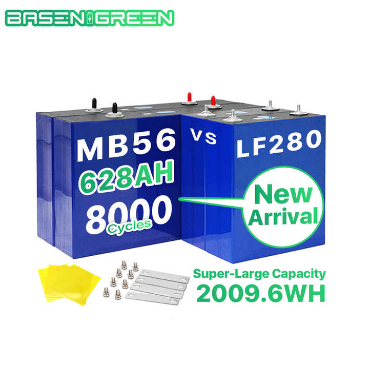 LiFePO4 Battery Cell 3.2V 628Ah High-Capacity Energy Storage for Solar Power Systems Basen