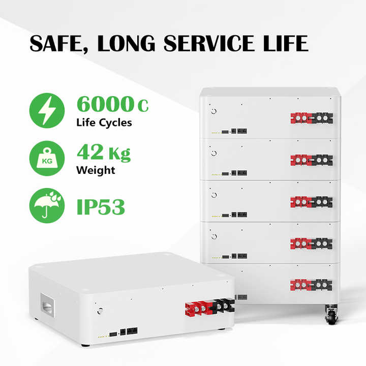 Home Solar Energy Storage Battery Stackable 5kWh 10kWh 20kWh 51.2V 100Ah 200Ah LiFePO4 Lithium Ion Battery for Hybrid Grid Off-Grid Systems CTECHi/OEM