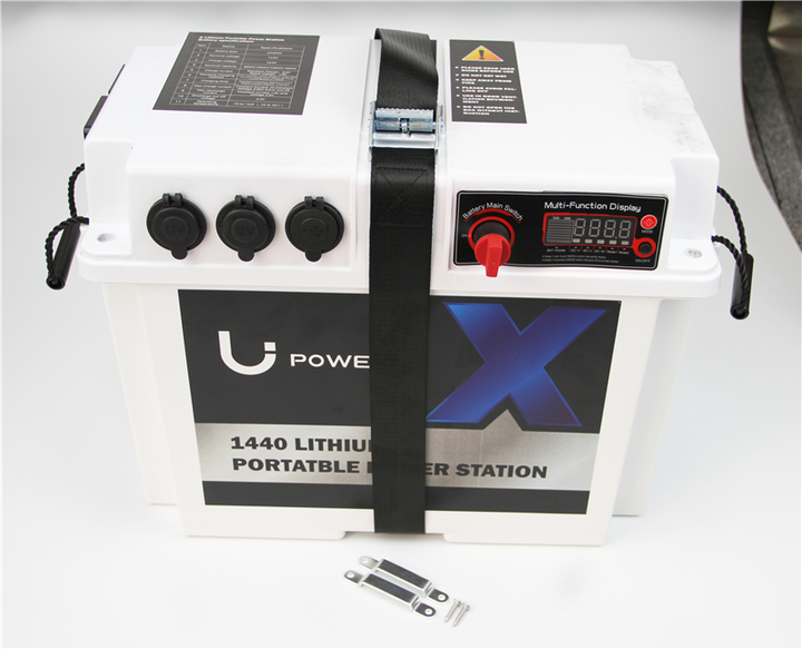 ABS 12V Lithium Camping Power Station Group 24 31 Battery Box IP55 Waterproof 455x240x330mm 280Ah 35kg Deep Cycle Battery Enclosure for Solar RV Marine Use LICITTI