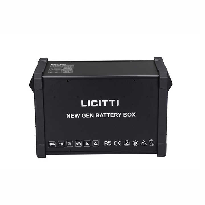 Portable Lithium Battery Box 2000W Solar Power Generator for Camping & Home Use with Bluetooth LICITTI