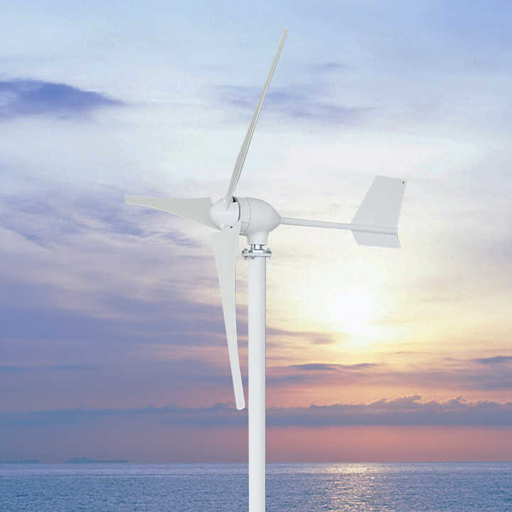 Wind Turbine Generator Kit 2000W 12V 24V 48V 6 Nylon Fiber Blades 580mm Small Home Use for Renewable Energy Systems