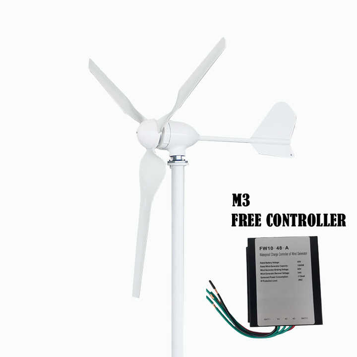 1KW 2KW 3KW Horizontal Axis Wind Turbine 48V Wind Generator for Renewable Energy Systems ELEGE