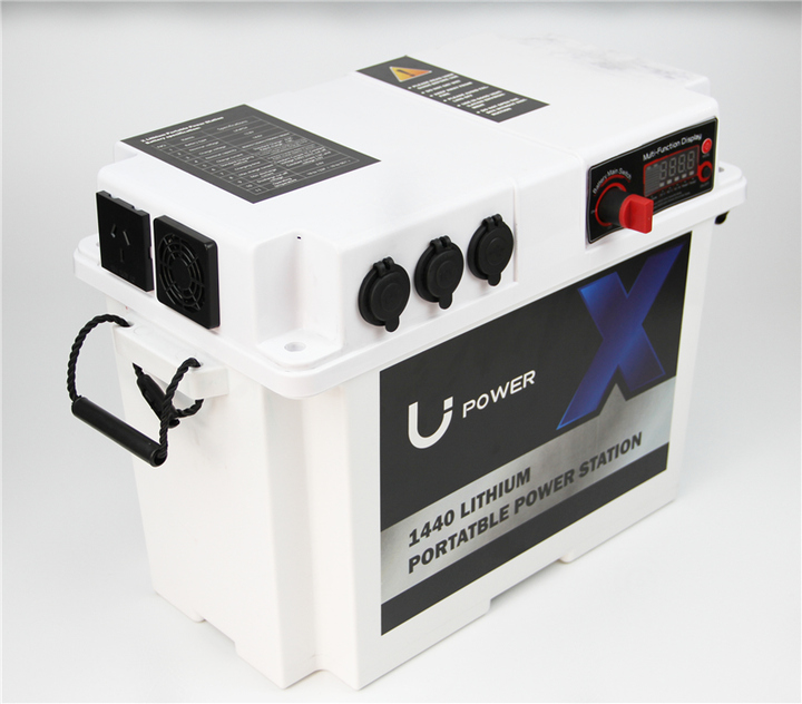 ABS 12V Lithium Camping Power Station Group 24 31 Battery Box IP55 Waterproof 455x240x330mm 280Ah 35kg Deep Cycle Battery Enclosure for Solar RV Marine Use LICITTI
