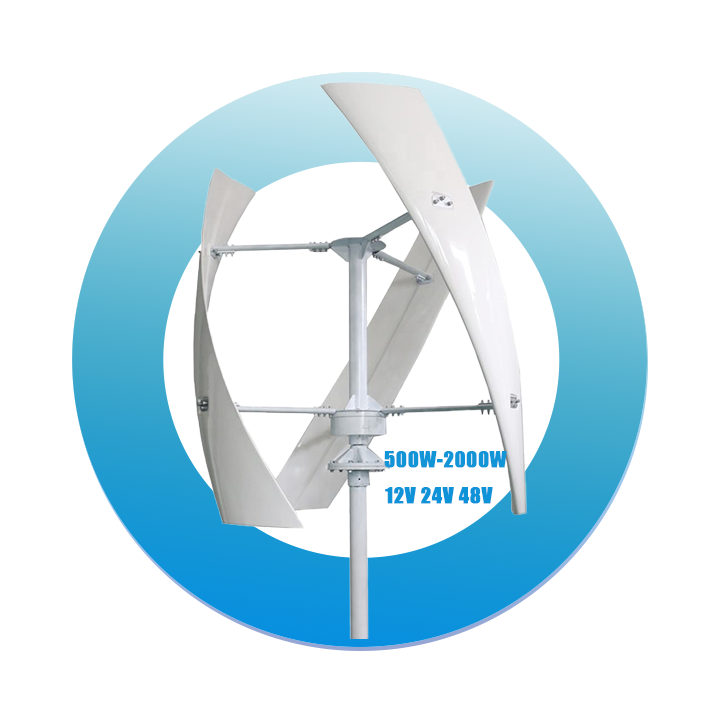 Vertical Axis Wind Generator 500W-2kW Home Use Wind Turbine Power Plant System elege
