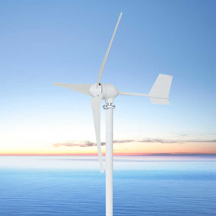 Wind Turbine Generator Kit 2000W 12V 24V 48V 6 Nylon Fiber Blades 580mm Small Home Use for Renewable Energy Systems