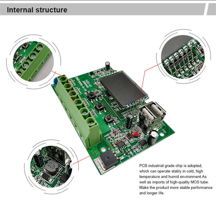 Solar Charge Controller Dual USB PWM 20A-60A 12V/24V/48V Auto Detection for Solar Energy Systems ELEGE