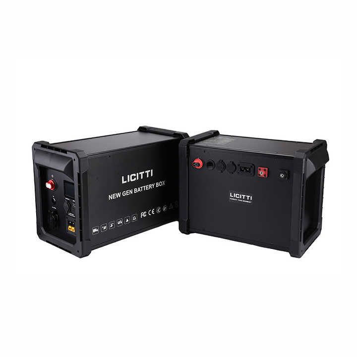 Portable Lithium Battery Box 2000W Solar Power Generator for Camping & Home Use with Bluetooth LICITTI