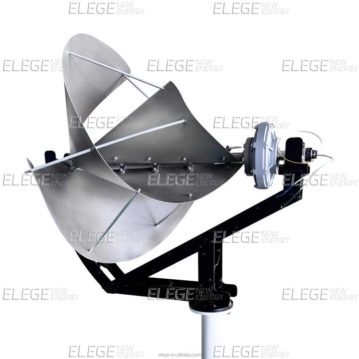 Mini Archimedes Spiral Wind Turbine Generator 5KW Home Offshore Wind Power System elege
