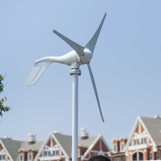 1000W Wind Turbine Generator 12V/24V Roof-Mounted Residential Use elege