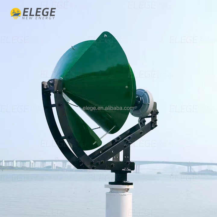 Mini Archimedes Spiral Wind Turbine Generator 5KW Home Offshore Wind Power System elege