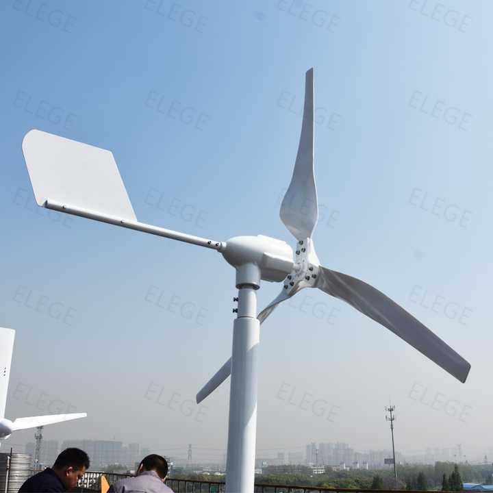 Wind Turbine Generator Kit 2000W 12V 24V 48V 6 Nylon Fiber Blades 580mm Small Home Use for Renewable Energy Systems