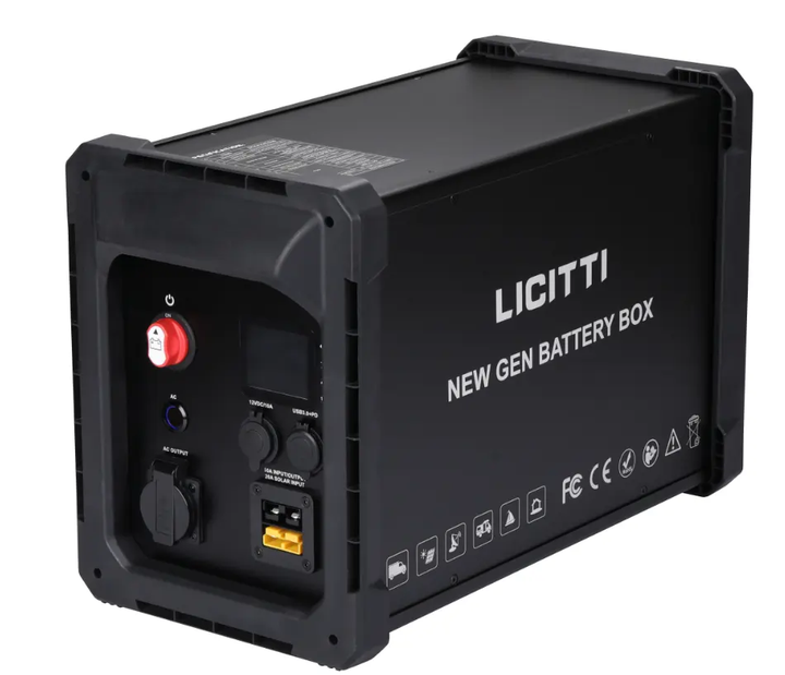 Lithium 24V 300Ah LiFePO4 Battery Box Kit with Protection 2kWh Solar Storage Home Inverter Metal Enclosure LICITTI