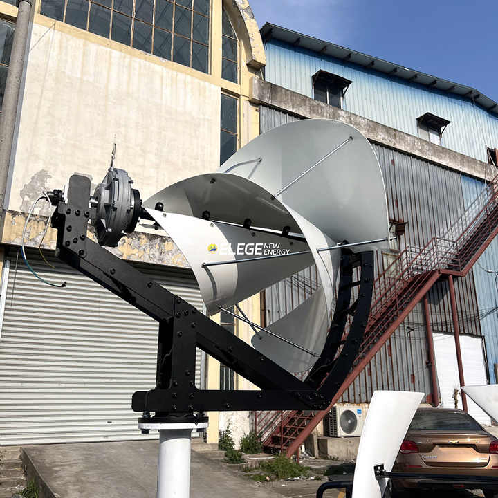 Archimedes Spiral Wind Turbine 24V 2000W 1000W with Controller Inverter Battery Energy Power Generation System Home Application elege