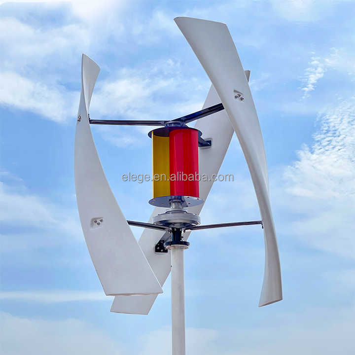 1200W Vertical Axis Wind Turbine Generator 24V/48V Home Off-Grid Power System EL