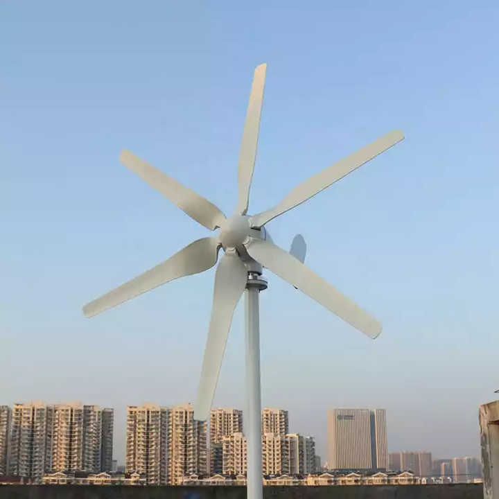 Horizontal Wind Turbine 1000W 600W 12V 24V Home Use for Renewable Energy Generation EL