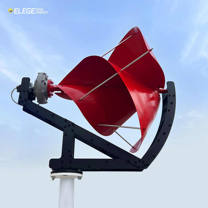 Mini Archimedes Spiral Wind Turbine Generator 5KW Home Offshore Wind Power System elege