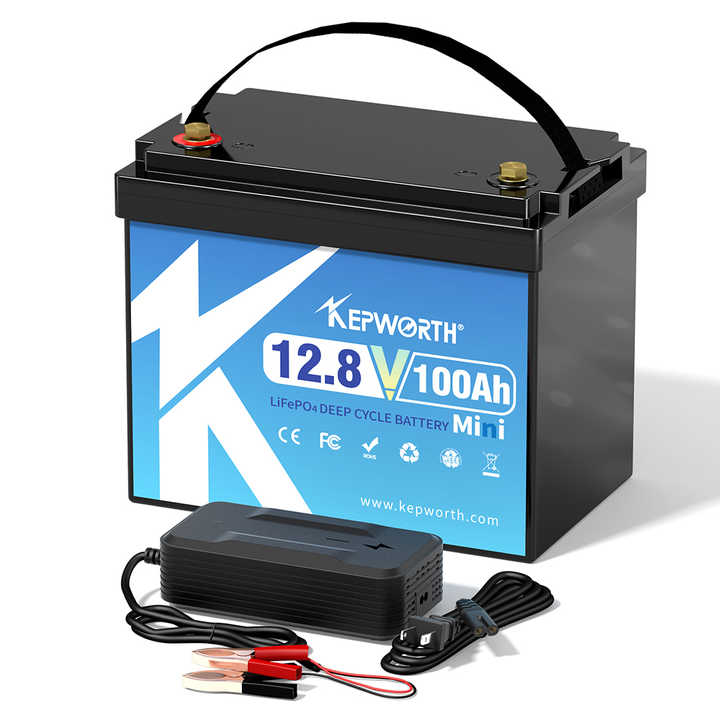 12V 100Ah Mini LiFePO4 Battery Built-in BMS Long Cycle Life Solar Energy Storage System Kepworth