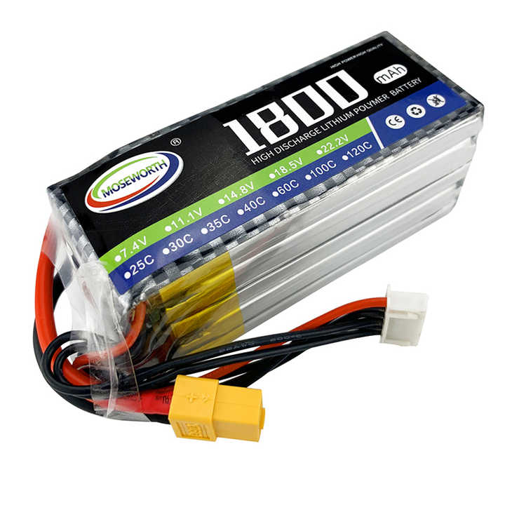 LiPo Battery 3S 11.1V 1800mAh 60C High Discharge for RC Helicopter Quadcopter Car Airplane Kepworth