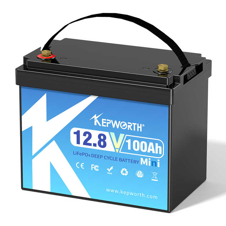 12V 100Ah Mini LiFePO4 Battery Built-in BMS Long Cycle Life Solar Energy Storage System Kepworth