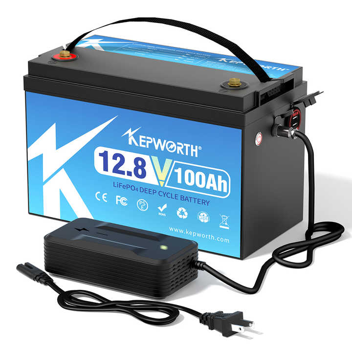 LiFePO4 Battery 12.8V 50Ah-400Ah Long Cycle Life Energy Storage System for Solar Power and Electric Vehicles Kepworth