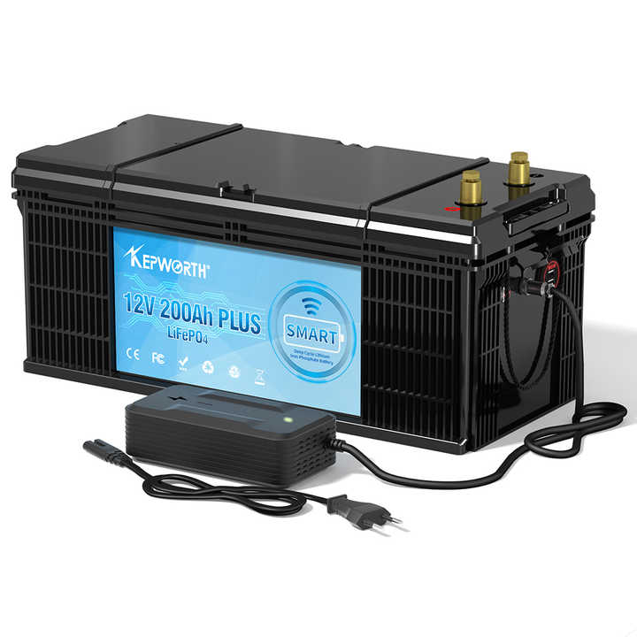 LiFePO4 Battery 12V 100Ah 120Ah 200Ah with Bluetooth Smart BMS for RV Solar Marine Energy Storage System Kepworth