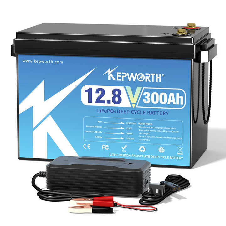 Kepworth 12V 300AH LiFePO4 Deep Cycle Battery 3840Wh Solar Energy Storage System for Electric Vehicles