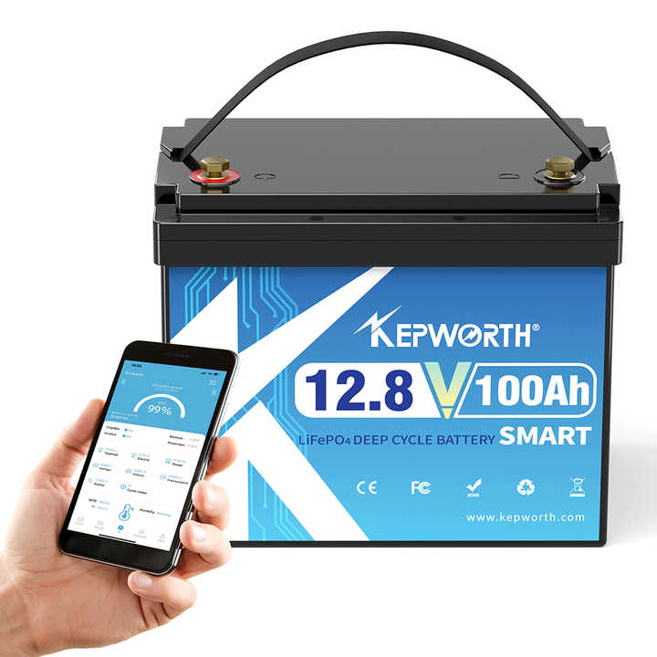 LiFePO4 Battery 12.8V 50Ah-400Ah Long Cycle Life Energy Storage System for Solar Power and Electric Vehicles Kepworth