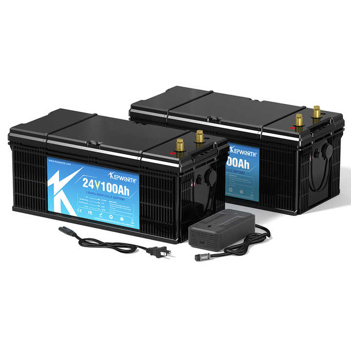 24V 100Ah LiFePO4 Battery Pack 2560Wh High-Capacity Energy Storage Battery for Solar Power Systems Electric Vehicles Kepworth