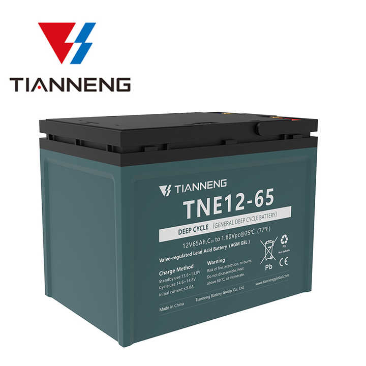 Tianneng 12V 58Ah Gel Deep Cycle Lead Acid Battery for Electric Bicycles Scooters and Solar Energy Storage Systems