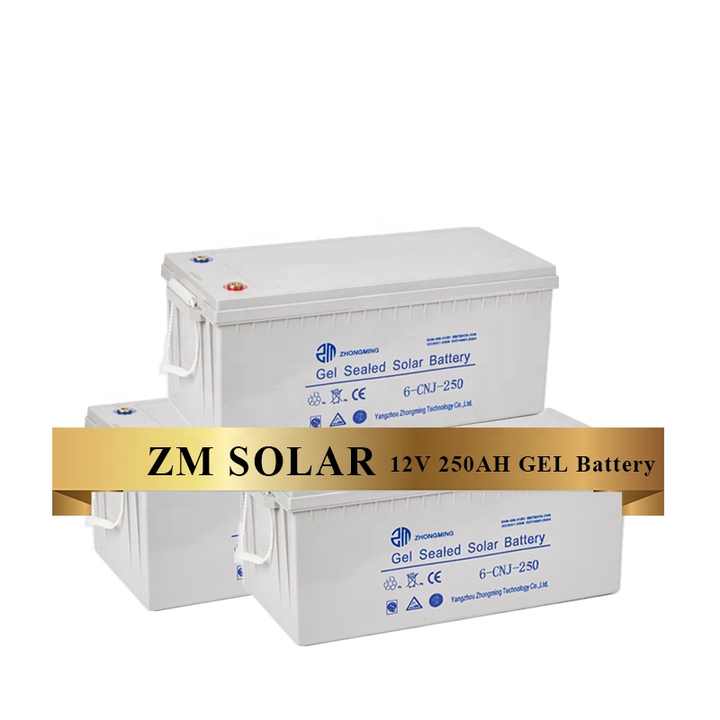 Gel Deep Cycle Lead Acid Battery 12V 100Ah Long Cycle Life Energy Storage System ZM SOLAR