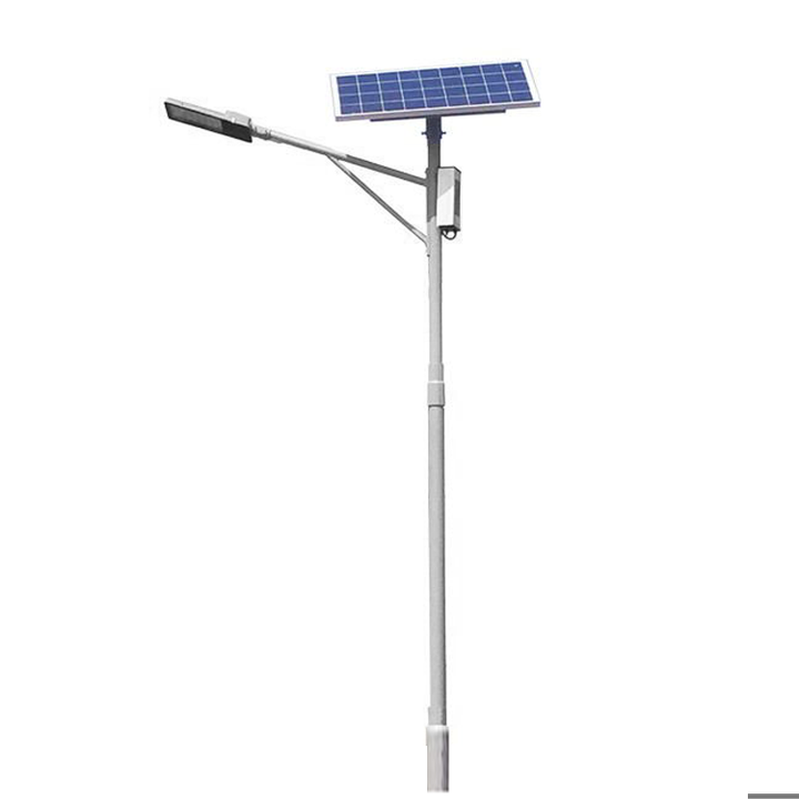 120W LED Solar Outdoor Street Light All-PC Lampshade IP65 Road Lighting AC Battery Powered Zhongming