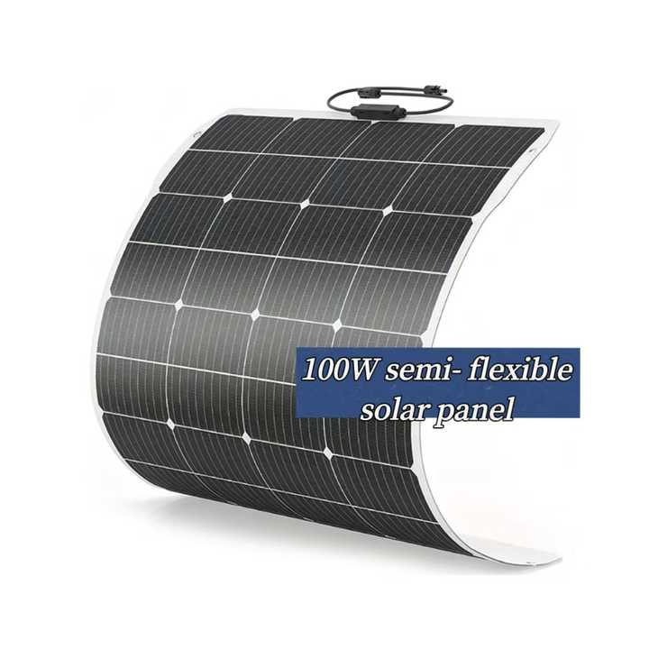 Flexible Solar Panel 80W-200W Semi-Flexible Photovoltaic Module for Solar Power Systems JXSOL
