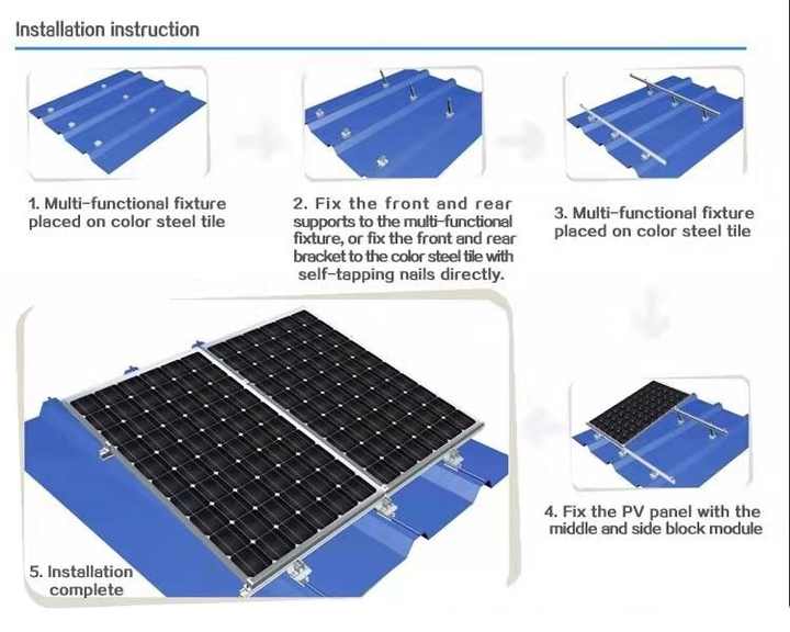 Complete Kit 2000W 3000W Solar Systems 5000W 10KW Off Grid Solar Panels 1000W Home Use zhongming